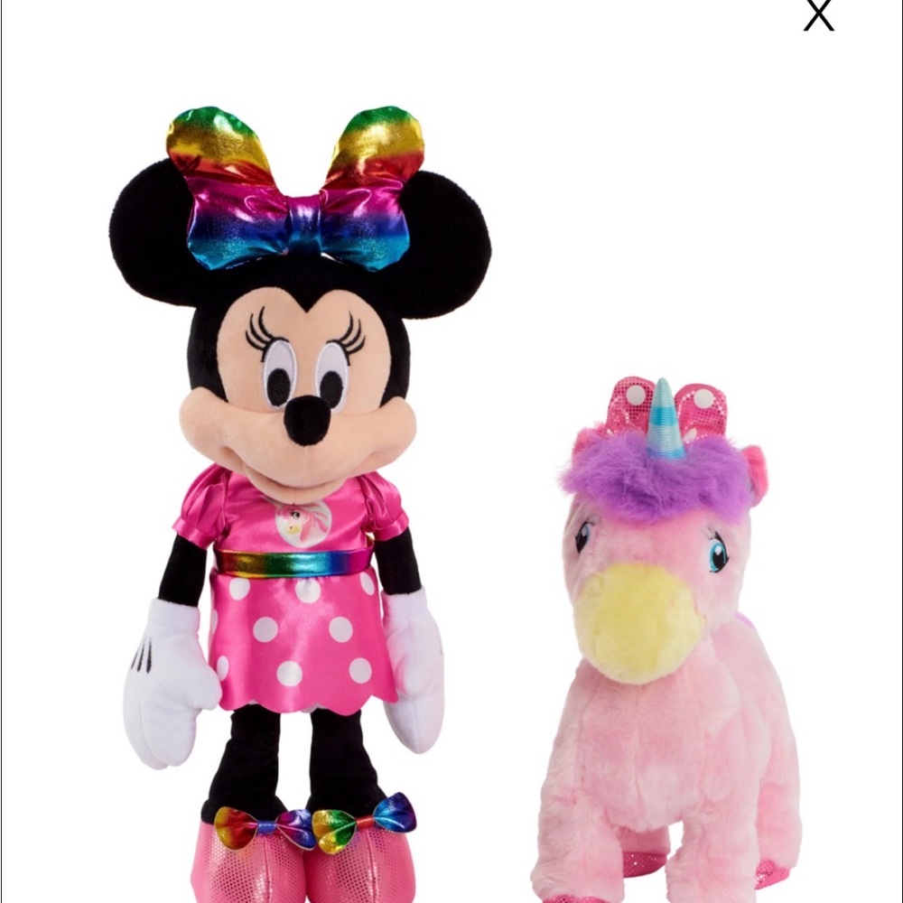 Minnie Mouse walking singing Plush Toy with walking unicorn